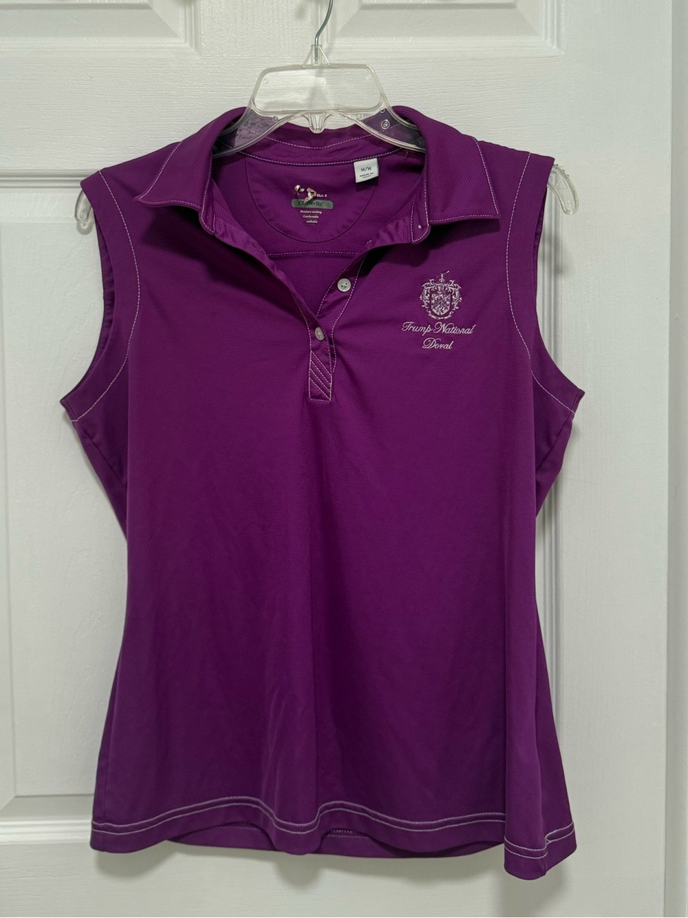 L.L. Bean Purple Sleeveless Polo Tank